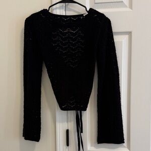H&M Black Knit Top